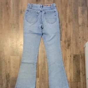 Plugg Blue Flare Wide Leg Jeans